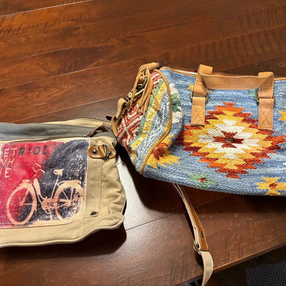Colorful Patterned Tote Bag
